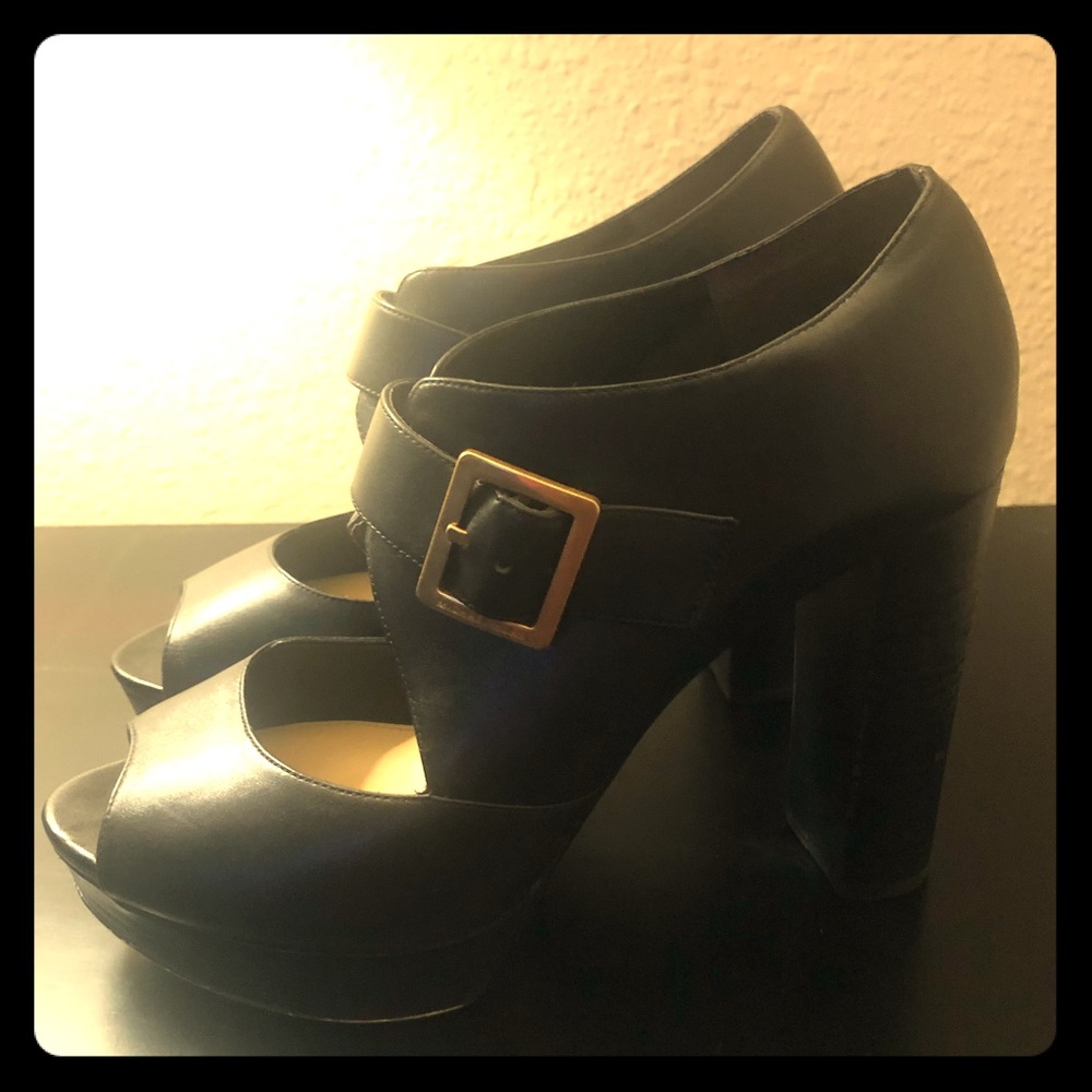 Michael Kors - black chunky heel